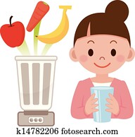 Vegetable juice and mixer Vegetable juice and mixer