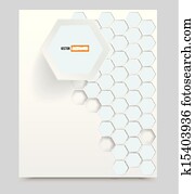 vektor, leer, hintergrund, mit, und, 3d, element