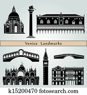 Venice landmarks and monuments