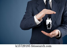 vida família, seguro, e, política