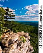 View from Annapolis Rocks, along the Appalachian Train on South Mountain, Maryland