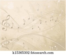 Vintage background with Music not Vintage background with Music not