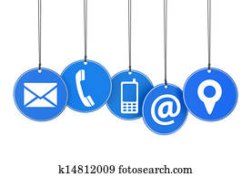Website Contact Page Tags Concept