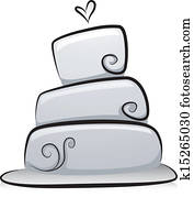 Wedding Cake in Black and White Wedding Cake in Black and White