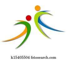 wellness abstract logo design wellness abstract logo design