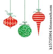 Whimsical Hanging Christmas Ornaments Whimsical Hanging Christmas Ornaments