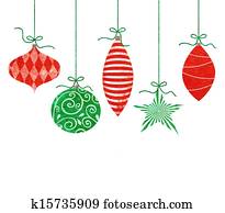 Whimsical Hanging Christmas Ornaments Whimsical Hanging Christmas Ornaments