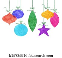 Whimsical Hanging Christmas Ornaments Whimsical Hanging Christmas Ornaments