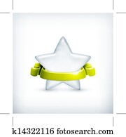 White star, award vector White star, award vector
