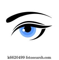 Woman blue eye Woman blue eye