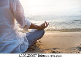 Woman meditating