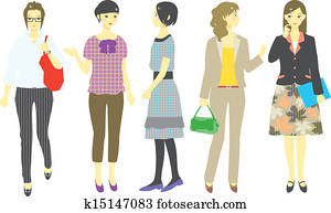 woman, office worker, student