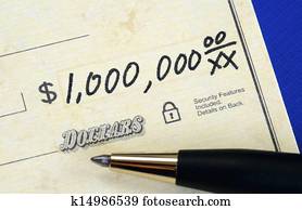 Write a check of one million dollar