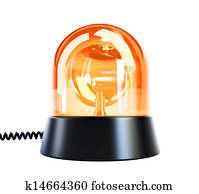 yellow flashing light