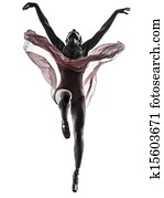 אישה, רקדנית בלט, רקדן של בלט, לרקוד, צללית