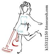 אישה שואבת, ב, דיר