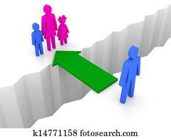 גשור, מ, איש, ל, אישה