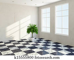 ה, חדר, עם, חלון