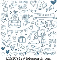 חתונה, doodles