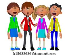 ילדים, לשיר