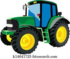 ירוק, חקלאי, טרקטור