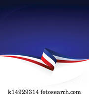 כחול, אדום לבן