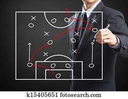 מאמן של כדורגל, לכתוב, אסטרטגיה