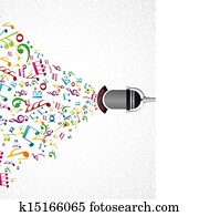 מוסיקה רואה, מיקרופון, עצב