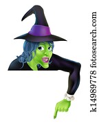 מכשפה של הלוווין, להצביע, למטה