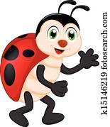 מצחיק, חרק של גברת, ציור היתולי