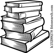 ערימה של ספרים, (books, stacked)