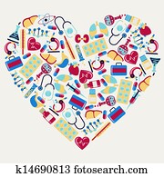 רפואי ובריאות, דאג, איקונים, ב, ה, עצב, של, heart.