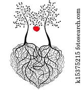 תקציר, תבנית, -, שני, עצים