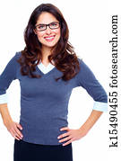 愉快, 事務, woman.