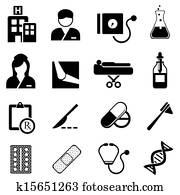 건강 관리, 와..., 의학 아이콘