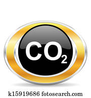二酸化炭素 Co2 分子のモデル イラスト K Fotosearch