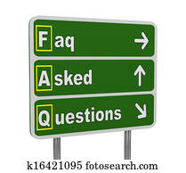 3d green road sign of faq 3d green road sign of faq