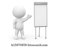 3D Man Whiteboard Presentation 3D Man Whiteboard Presentation