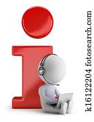 3d, pequeno, pessoas, -, informação