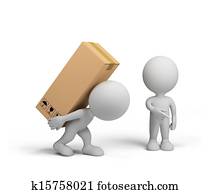 3d, person, –, ladeprogramm