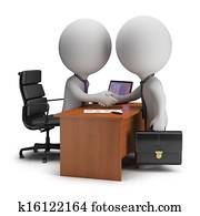 3d small people - agreement 3d small people - agreement