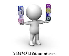 3d, איש מאזן, חיים, ו, עבודה, lett