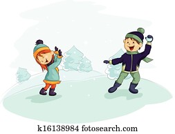 a, schneeballschlacht a, schneeballschlacht