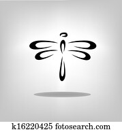 Abstract design dragonfly Abstract design dragonfly