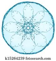 Abstract sphere of water