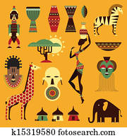 Africa icons Africa icons