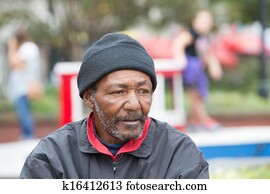 African american homeless man African american homeless man