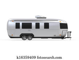 Airstream Camper Isolated Airstream Camper Isolated