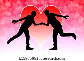 alegre, matrimonio, concepto