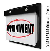 Appointment Reminder on Calendar Schedule Appointment Reminder on Calendar Schedule